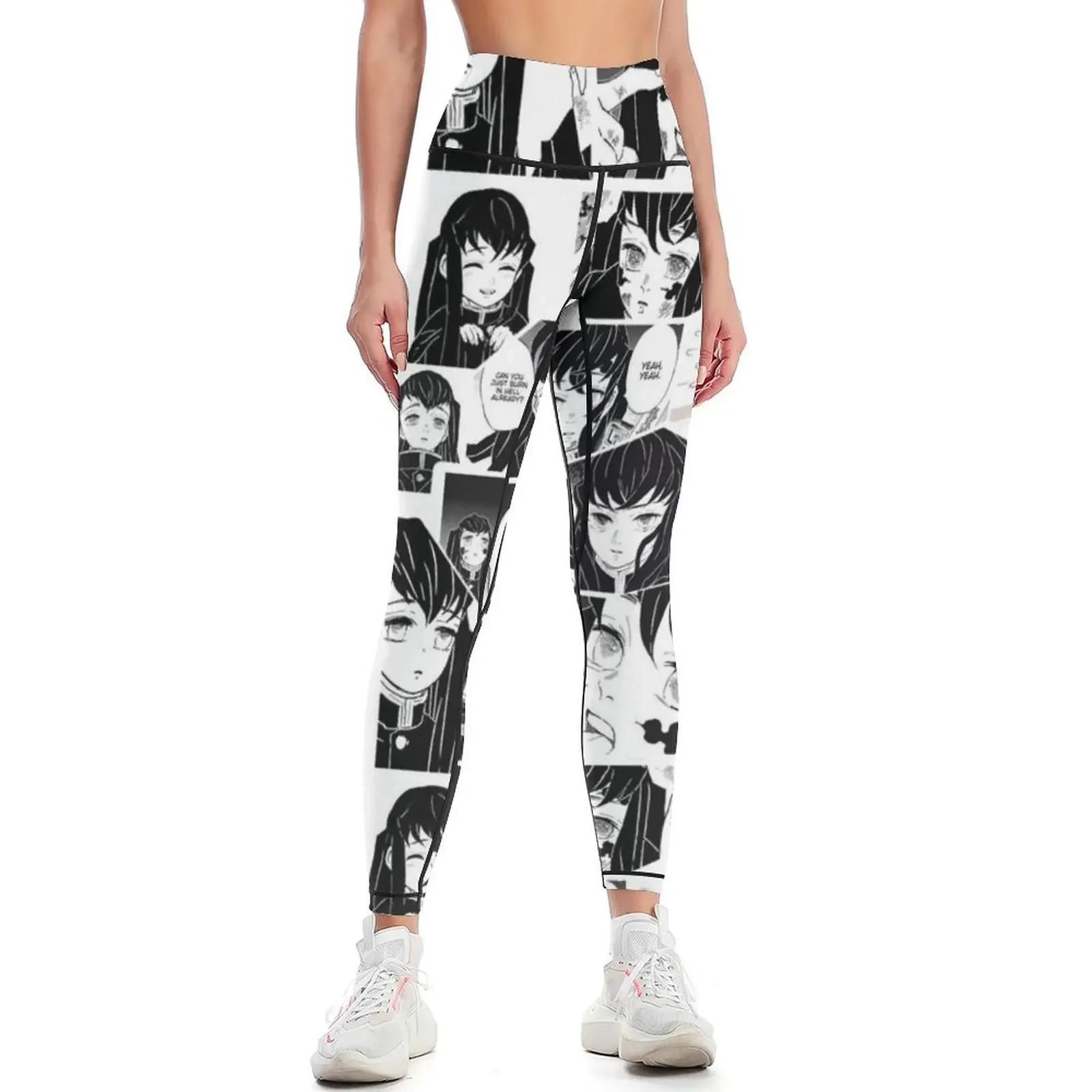 

muichiro manga panels Leggings Women's gym Women's pants sports for gym Legging sexy woman Womens Leggings