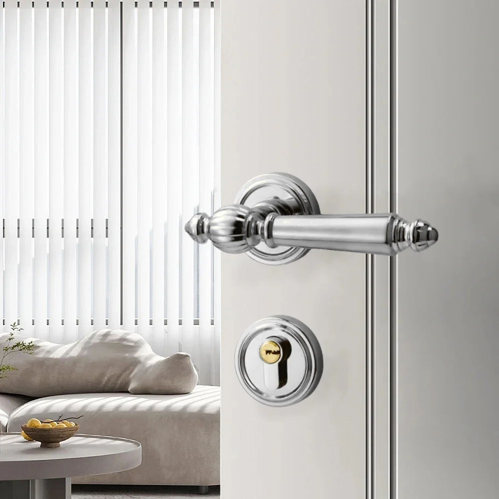 Door Lock Handle Bedroom Room Bathroom Office Hotel Apartment Interior Door Handle Lever Set