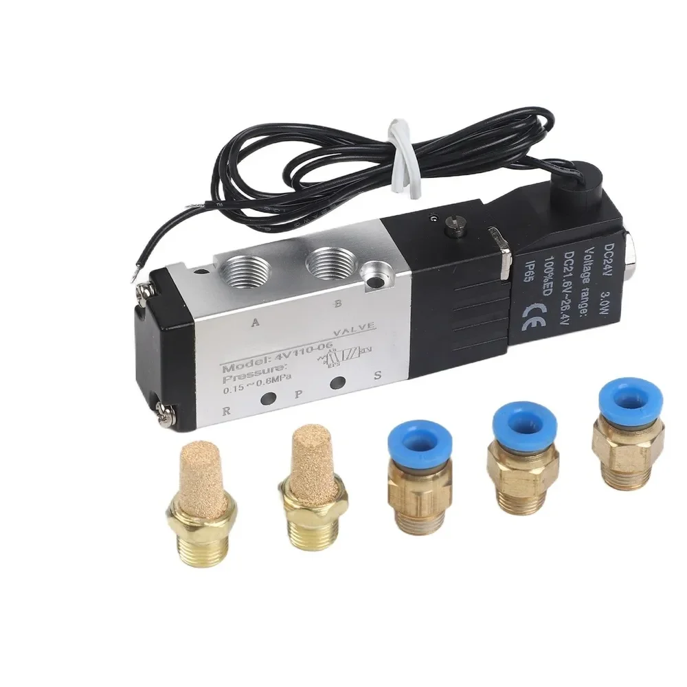 4V110-06 5-way 2-position pneumatic solenoid valve thread PT1/8 