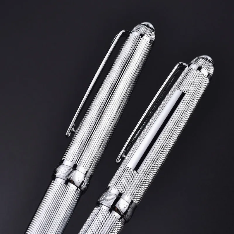 2026 Duke Silver Ballpoint Pen Signature All-steel Business Vintage High-end Exquisite Gift Rollerball Pen Writing Stationery