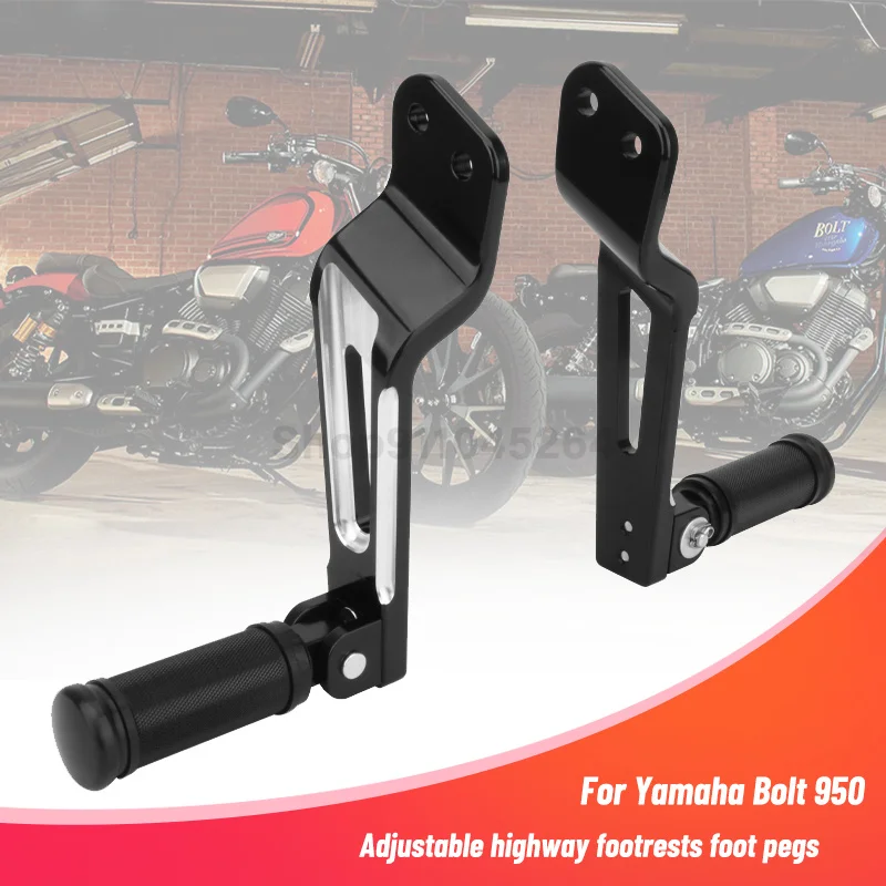 Motorcycle Rear Passenger Footpeg Mount Pedal Foot Peg Motocross Accessories For Yamaha Bolt XV950 XVS950 R-Spec 2013-2019