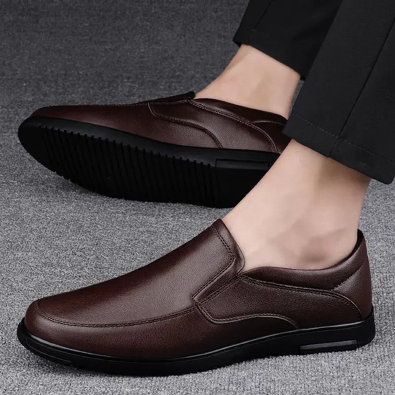 

Men's Shoes Summer Genuine Leather Men's Moccasins Casual Leather Shoes Luxury Loafers