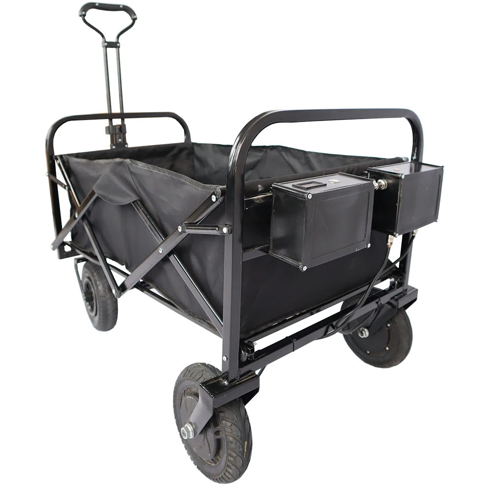 Collapsible Electric Beach Trolley Cart Camping Folding Wagon Heavy Duty