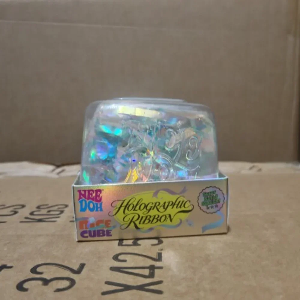 @Needoh Holografisches Band zum Drücken, sensorisch, bunt, knetbar, dehnbar, zur Angstlinderung, ADHS, Fidget, Freizeit, Geschenk für Erwachsene – Detail 4