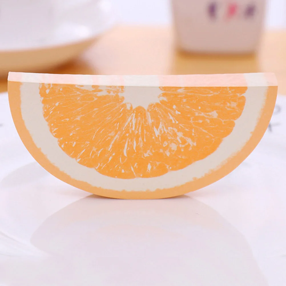 

6 Pcs Fruit Note Paper Time Memo Sticky Bookmark Shaped Stickers Notes Notepads