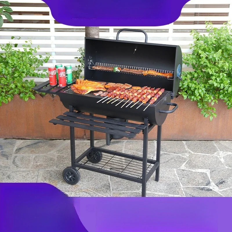 

Folding plate outdoor grill patio grill large portable outdoor American household