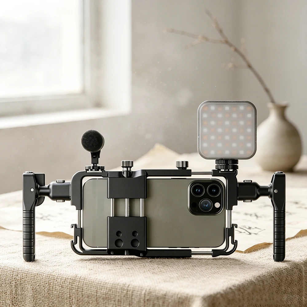 Photography Lighting Set - 다기능 이동식 토끼 케이지(확장형 마이크 및