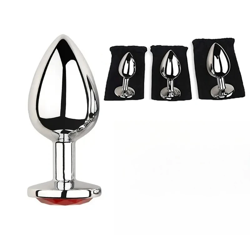 Anal Plug Jewelry Colorful Crystal Anal Plug Stimulator Anal Massage Dilatancy Toys G-point Massage Sex Wellness Adult Pleasure