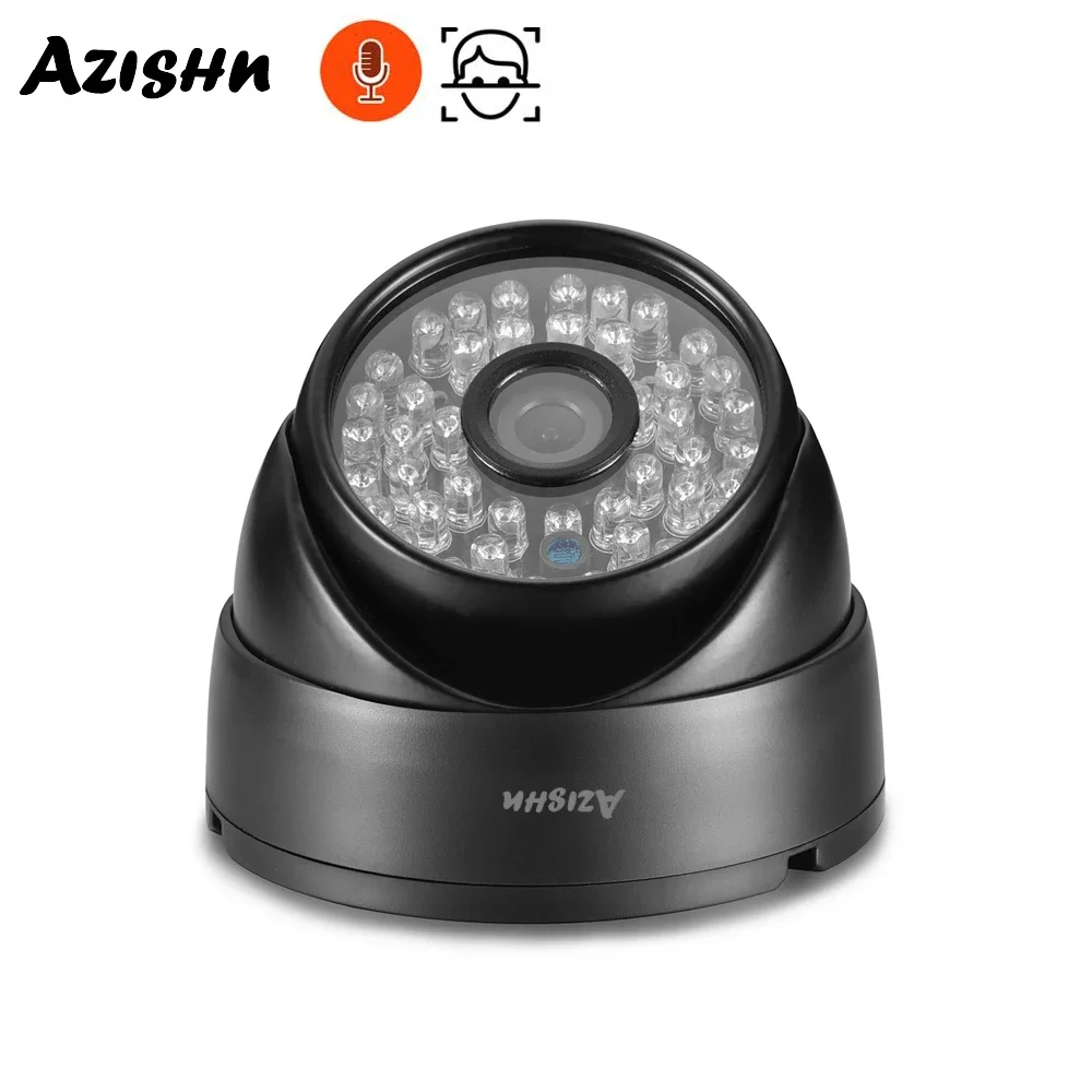 

AZISHN 5MP 4MP POE металлическая IP-камера P2P распознавание лиц ИК ночного видения уличная H.265 + умная камера видеонаблюдения