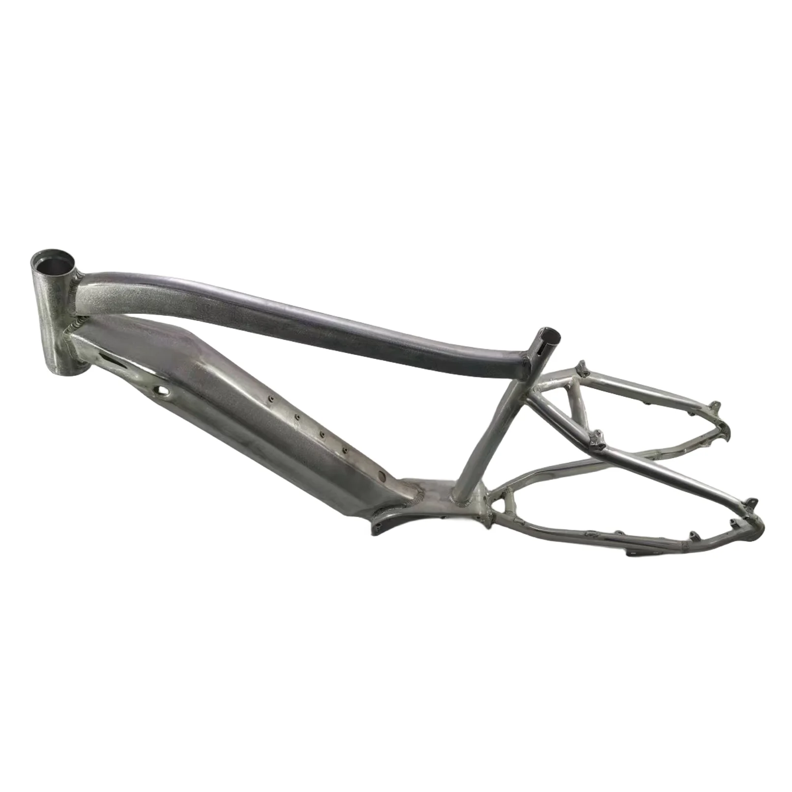 JINXUAN Gloss Fat Tire E-MTB BMX Frame With Battery Box