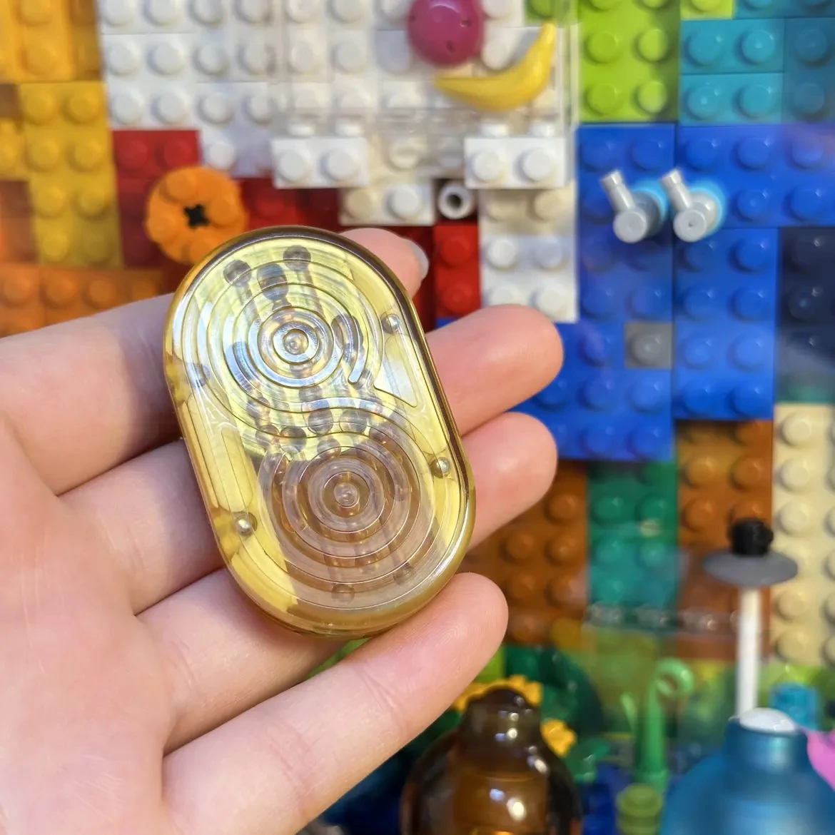 EDC Kreative Geist Zappeln Spielzeug Metall Drei-schicht Push Fidget Slider Sensorischen Anti Stress Zappeln Spielzeug