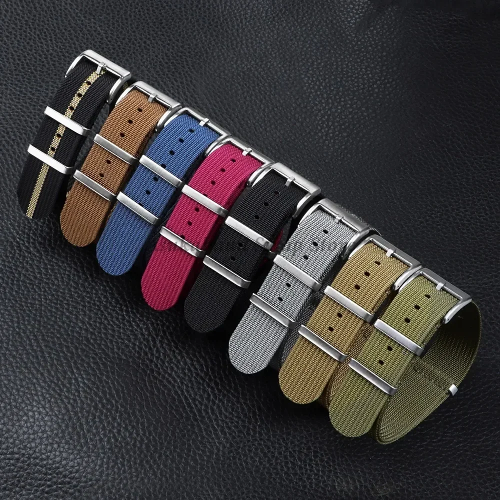 Ремешок для часов 20 мм 22 мм, аксессуары, новый ребристый нейлоновый ремешок для часов, нейлоновый ремешок для часов Omega для Rolex, ремешок для часов, мужские и женские браслеты