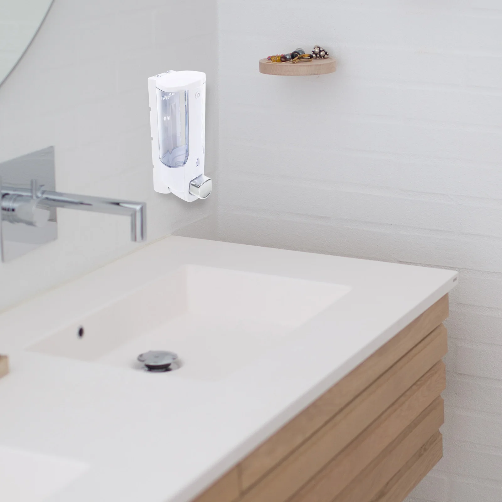 

Foam Soap Dispenser Wall Mounted Liquid Soap Pump For Bathroom Kitchen Shower Abs Plastic Manual Dispenser No Leak