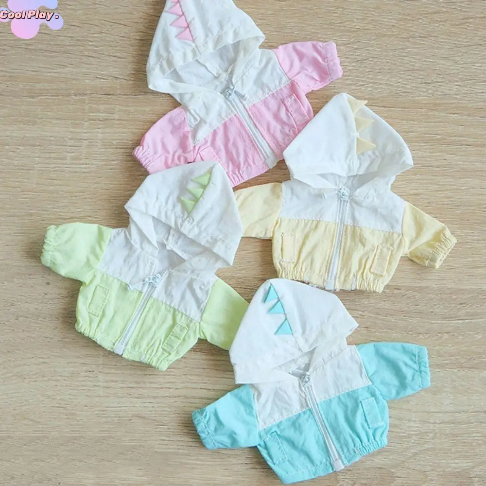

Windbreaker Set No Attribute Doll Clothes Colorful Dinosaur Rush Suit 12cm Cotton Doll's Clothes Mini Cute Plush Dolls Clothes