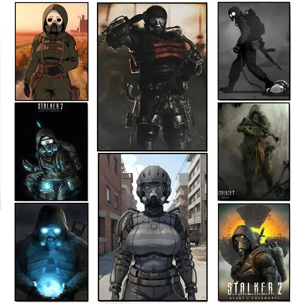 game post-apocalyptic STALKER 2 Poster Poster HD  Waterproof Wall Sticker Bar Living Room Decor Gift