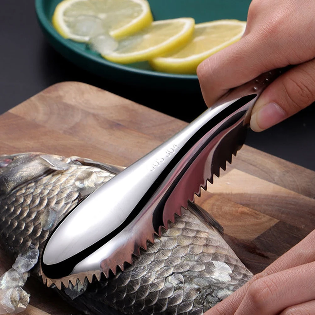 

Scraper Aluminum Kitchen Gadget Non Slip Creative Design Easy Hold Cleaning Tool Quick Removal Seafood