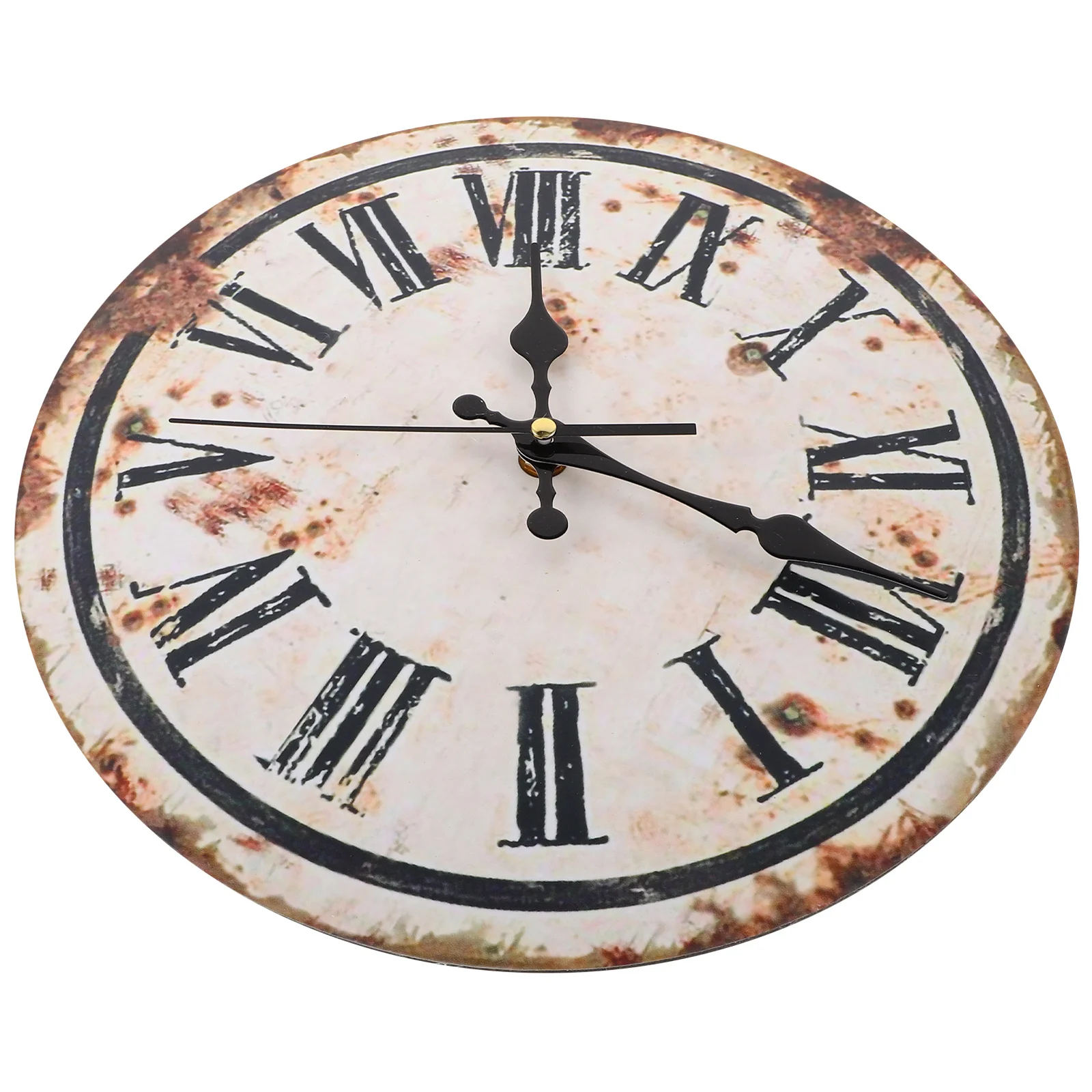 

Vintage Wall Clock Retro Round Silent Mute Non-Ticking Decorative Hanging Clock for Bedroom Living Room Home Decor