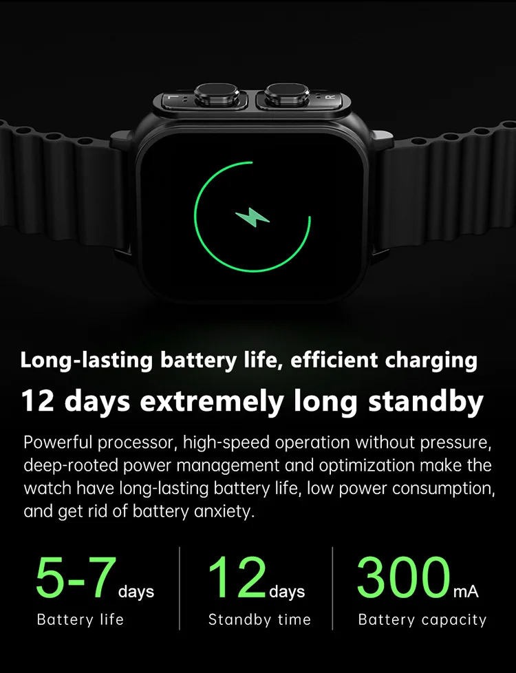 2025 Waterproof SmartWatch Heart Rate Bluetooth Call Music Playback TWS Earphones 2-In-1 Pedometer Sports Watch