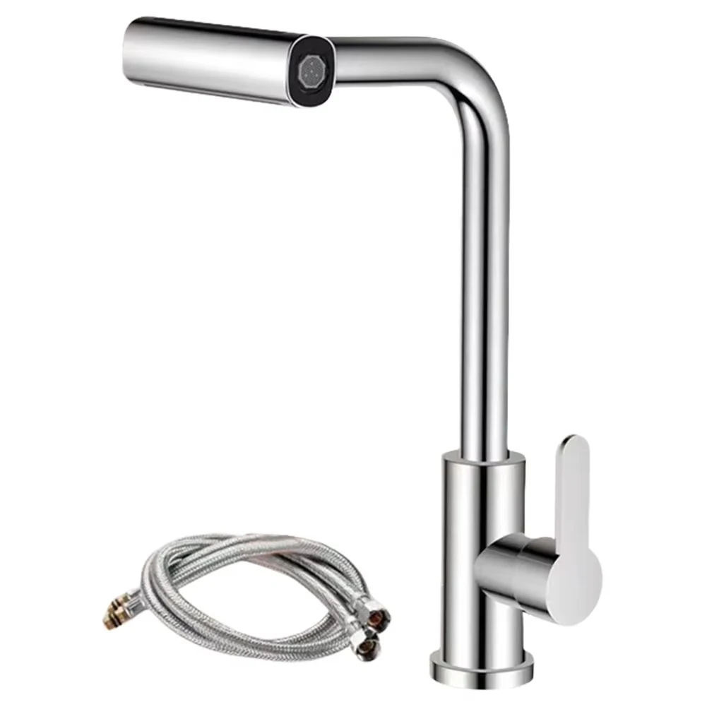Multi Functional Kitchen Faucet with Rain Flow Nozzle, Waterfall Style Kitchen Sink Faucet, Deck Installation, Kitchen Mixer Fau