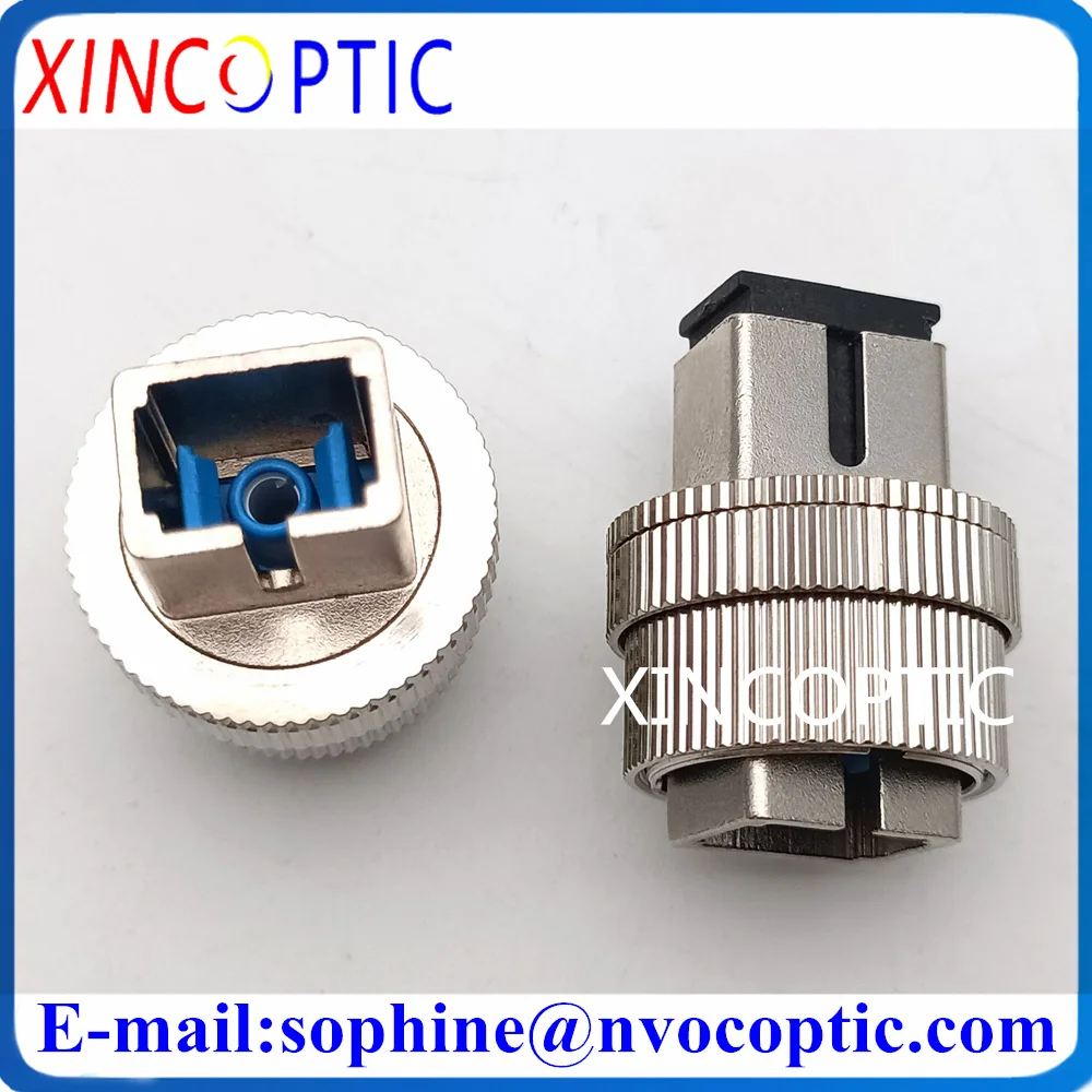 

5Pcs SC APC SC/UPC SM Fiber Adjustable Attenuator 0~30db Fibra Fiber Optical FTTH Variable Mechanical Type Connector Coupler