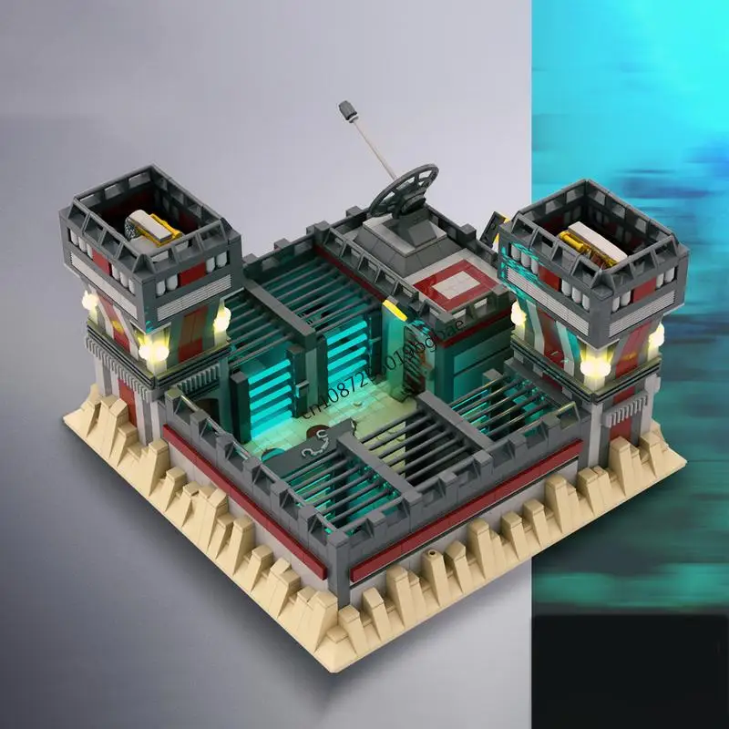 Nieuwe 1639 Stuks Beroemde Ster Battle Film Moc Geklonkt Base Gevangenis Model Custom Puzzels Diy Creatieve Ideeën Kinderen Speelgoed Verjaardagscadeautjes