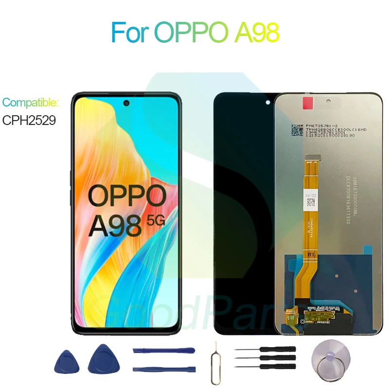 

For OPPO A98 LCD Display Screen 6.72" CPH2529 A98 Touch Digitizer Assembly Replacement