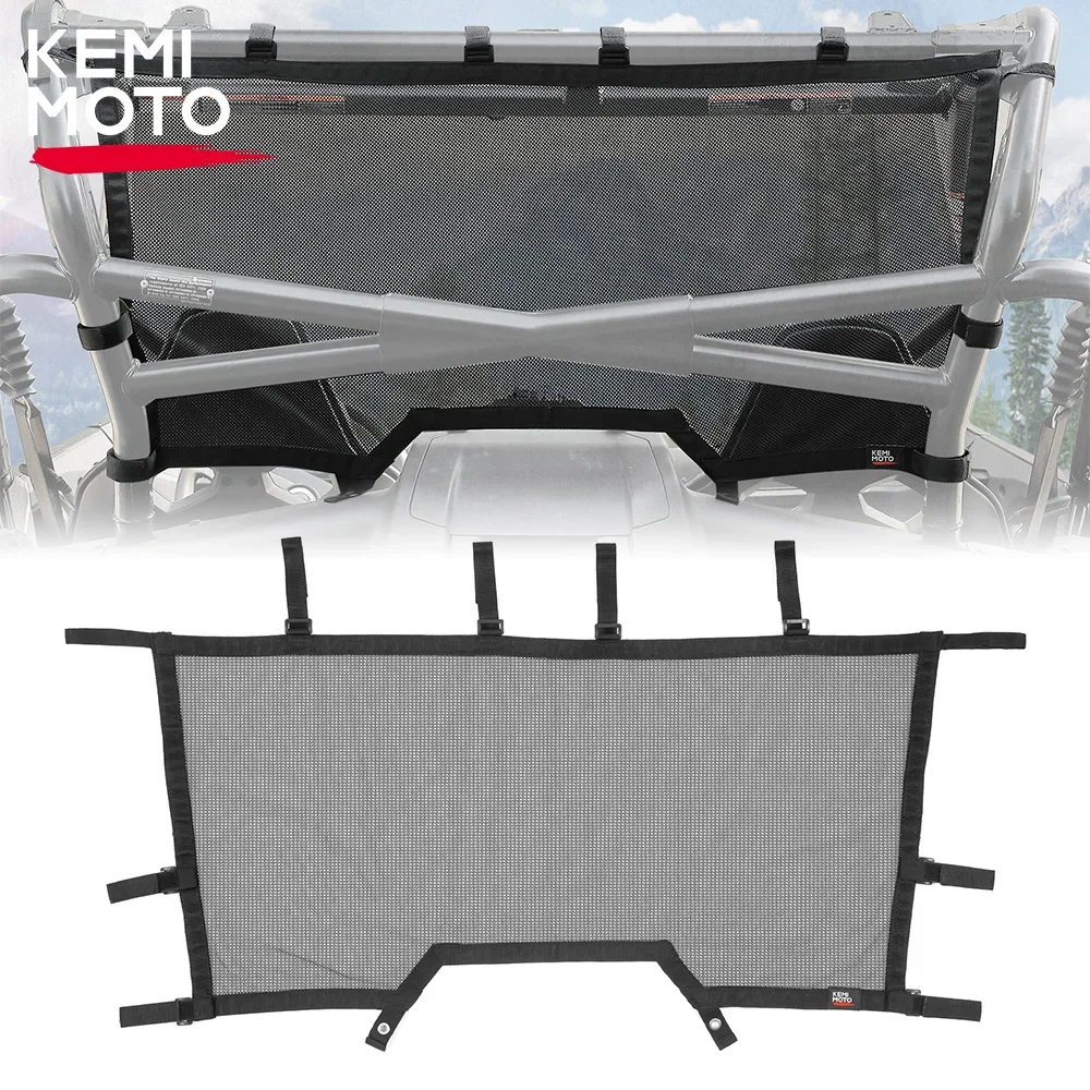 Rear Window Nets Soft Windshield Sun Shade Mesh KEMIMOTO UTV for CF-MOTO ZForce 1000 Sport 950 HO EX 2020 2021 2022 2023