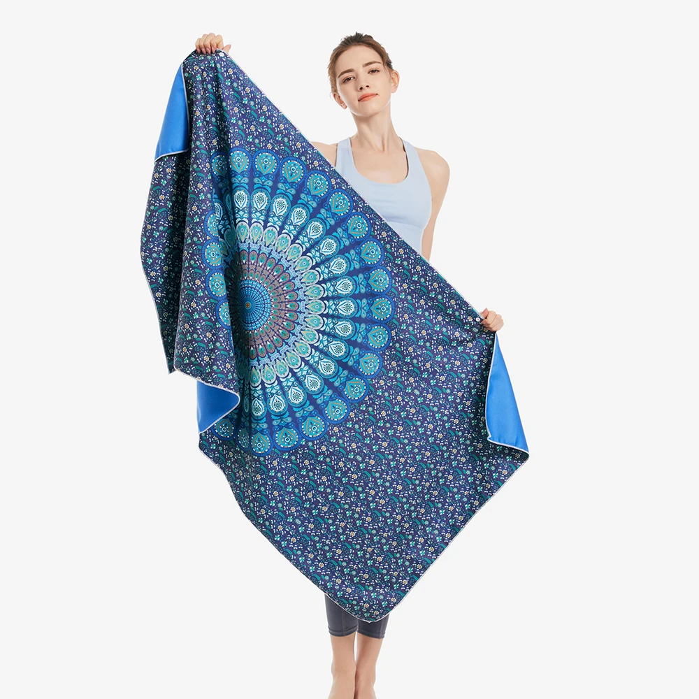 Настенный декоративный гобелен с мандалой, солнцем, луной, в стиле бохо