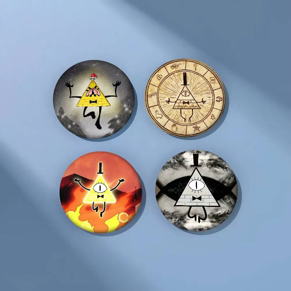 الجاذبية يقع بيل تشفير لينة زر دبوس مشرق مطبوعة أيقونة هدية للأصدقاء شارة طوق بروش التلبيب دبوس معدني