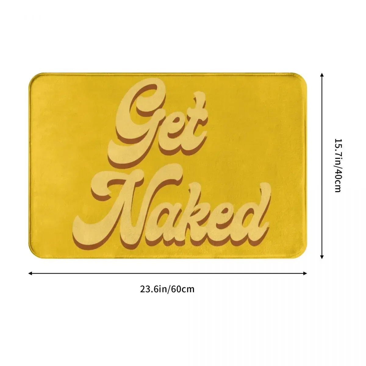 Get Naked Mustard Doormat Rug carpet Mat Footpad Polyester Non-slip Sand Scraping Corridor Kitchen Bedroom balcony toilet