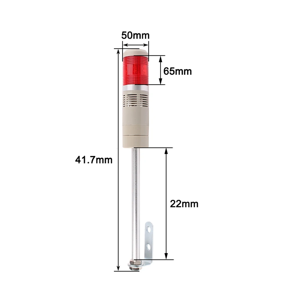 Segnale a 1 strato di sicurezza stradale Stack Lamp Flash/Steady Industrial Tower Signal Warning Light LTA-205 LTA-505 Buzzer/No Sound Red