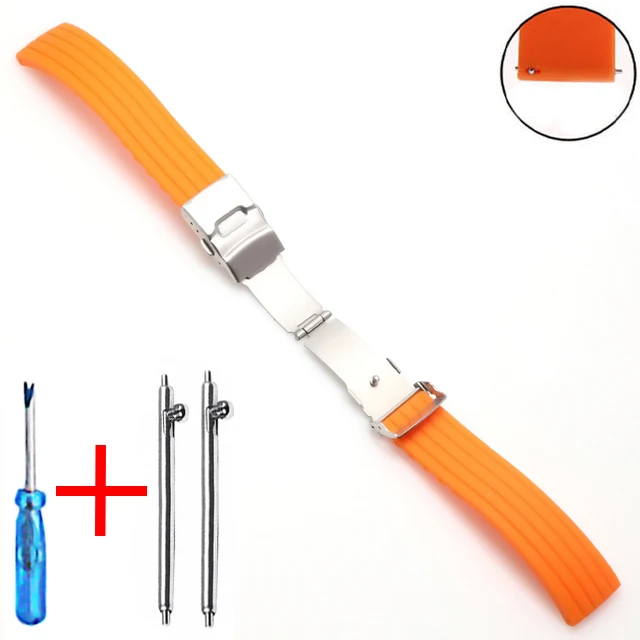 20mm 22mm Quick Release Silicone Watch Bands For Samsung Active 43mm 47mm for Fossil Watch Strap 18mm 24mm Rubber Sport Bands