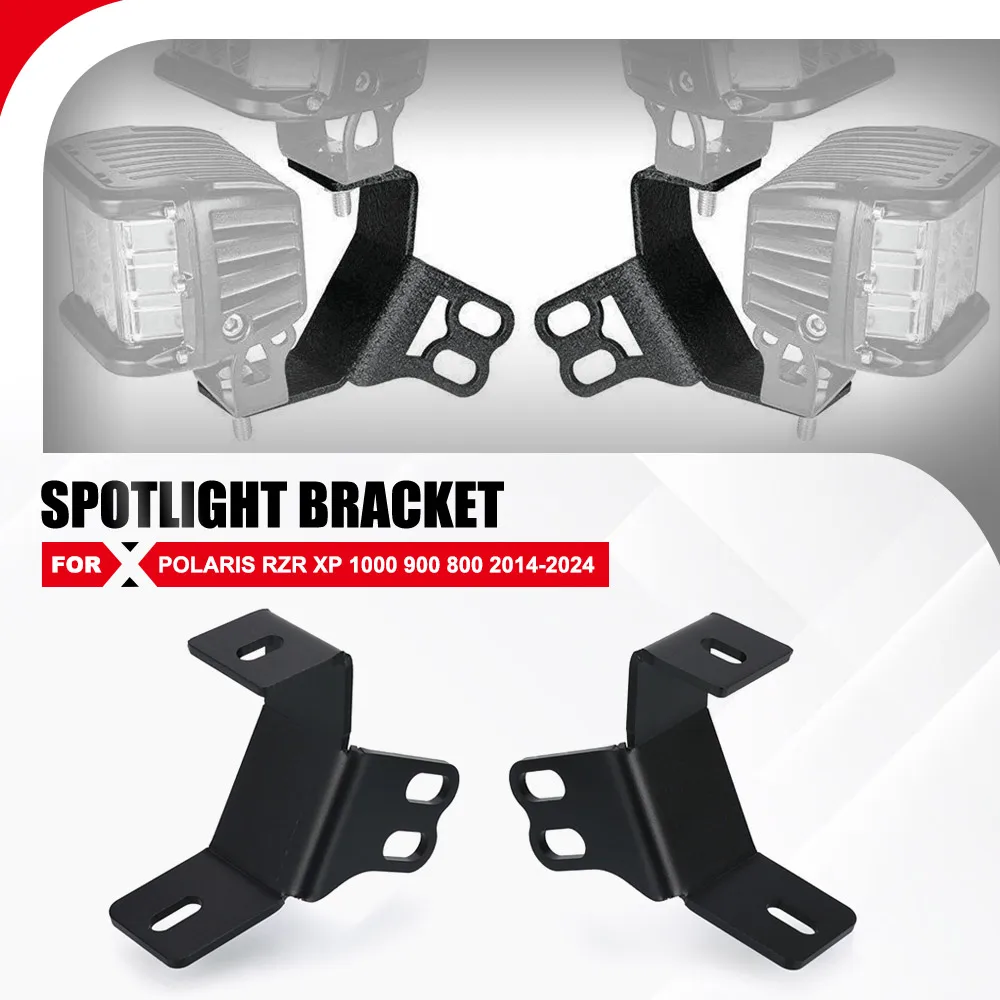 

for Polaris RZR XP 1000 900 800 2014-2022 2023 UTV Windshield Side Pillar Roll Mounting Bracket Led Work Light Fog Lamp Holder