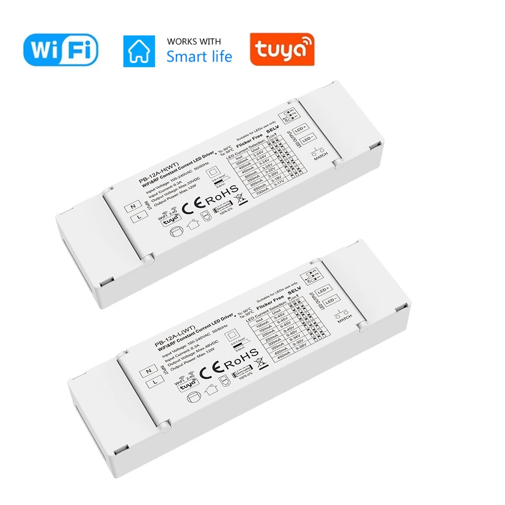 12W Tuya Smart Life WiFi sterownik LED ściemnialny pasek moc transformatora kontroler DC3-24V 9-45V APP sterowanie głosowe fr Alexa Google