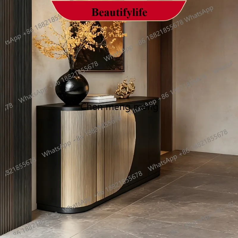 

Дизайнерский шкаф для прихожей M178: Новинка, большой напольный шкаф для обуви в гостиную, тумба из массива дерева