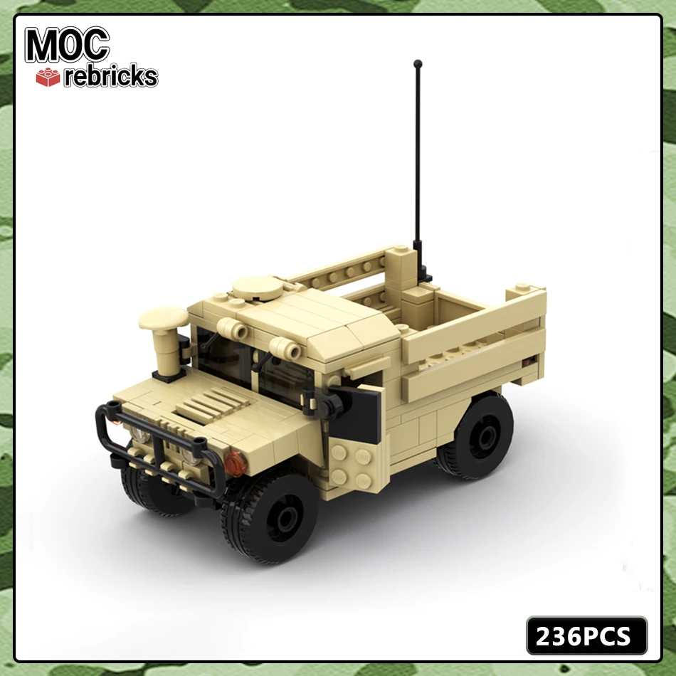 

Military Series MOC Bricks Army Collection M1123 HMMWV Cargo Troop Carrier Building Block Model DIY Kids Toys Birthday Gifts