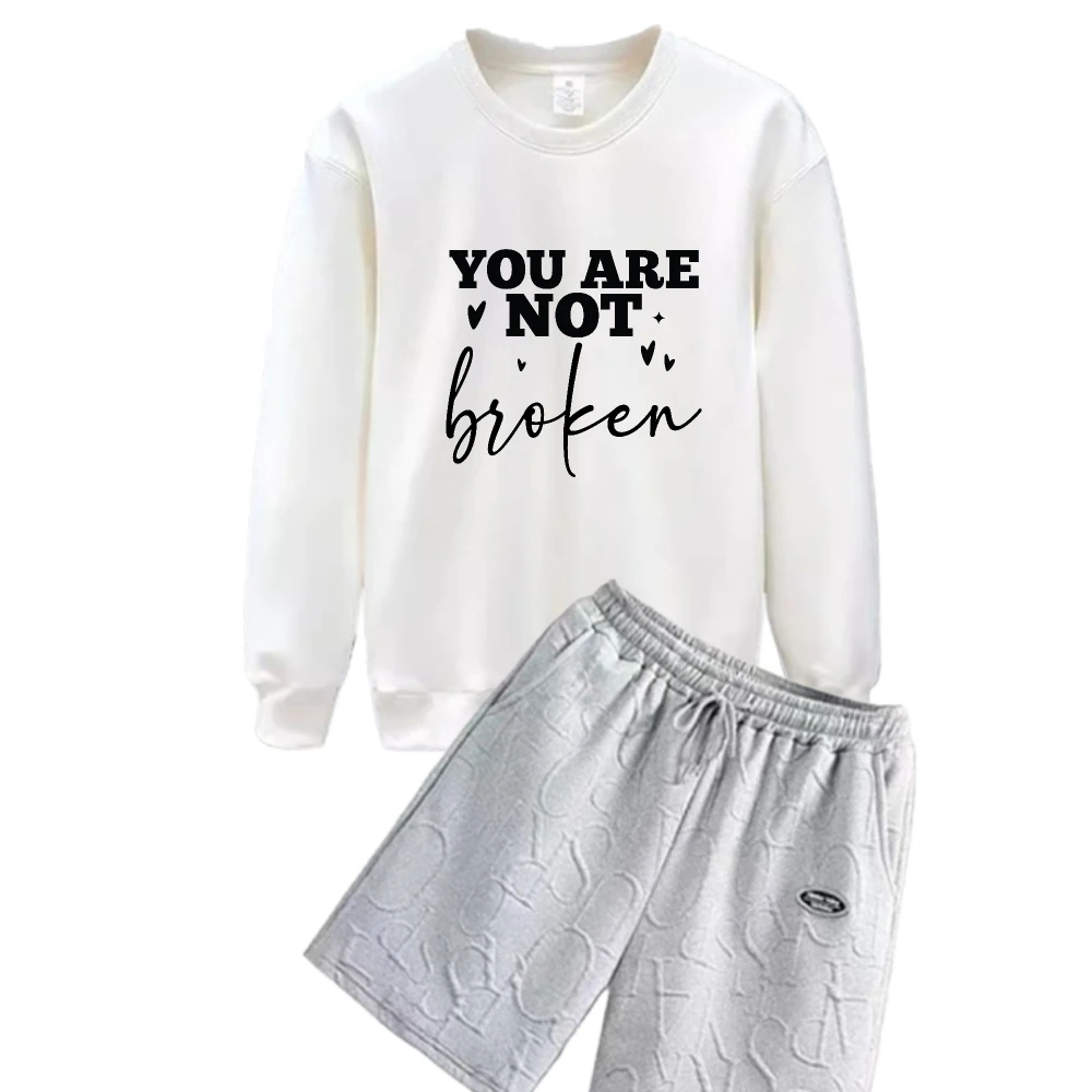 

Men's Sets 2025 Autumn Fashion Sportswear Long Sleeves T-shirts+Shorts Set Casual Comfortable Two-piece Men Breathable Gym Suits