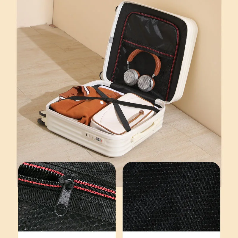 Imagem -06 - Rolling Luggage Wheel Trolley Box para Homens e Mulheres Estojo de Viagem Designer