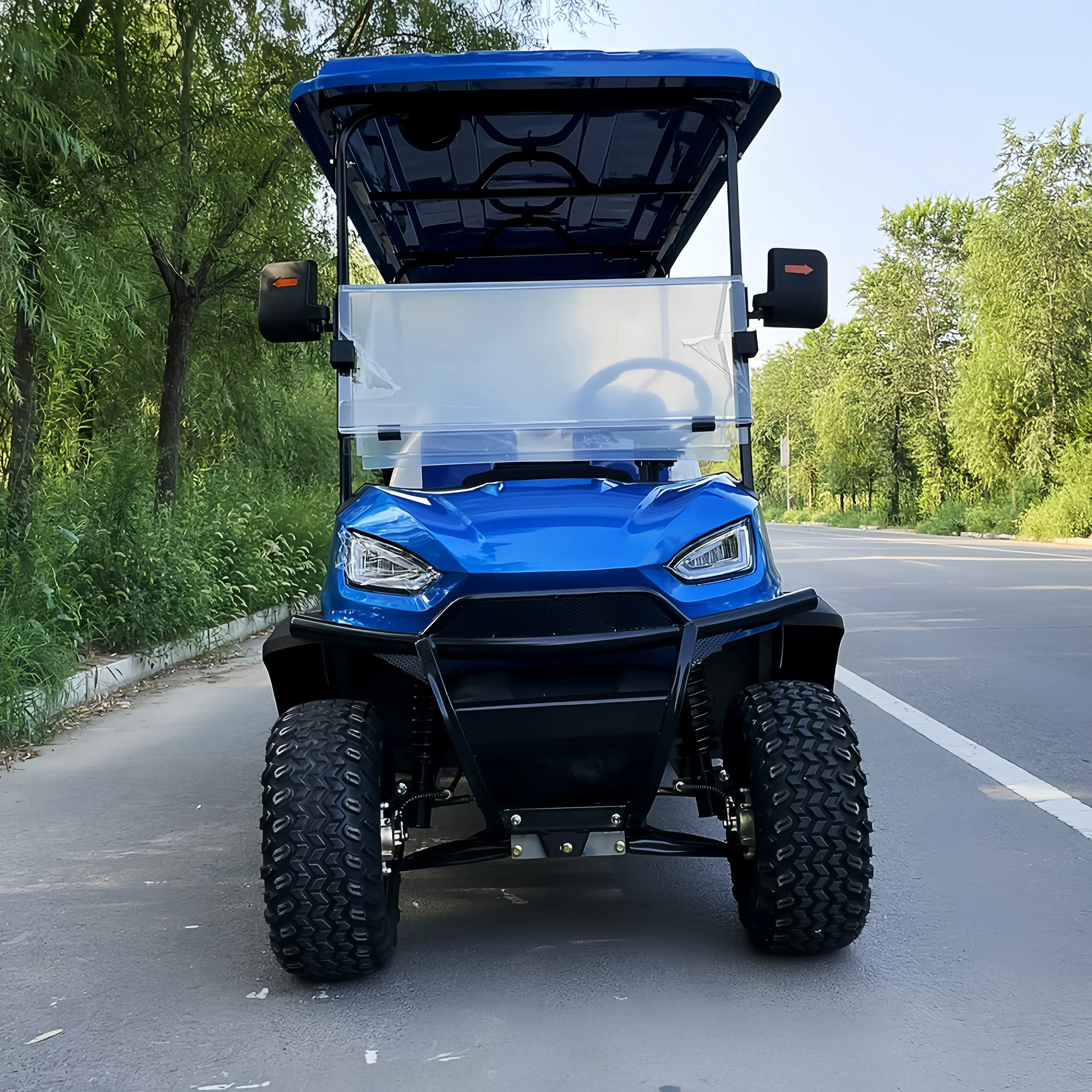 عربة جولف كهربائية، عربة جولف رائدة للصيد على الطرق الوعرة، مع عربة يد كهربائية ذاتية الحماية على الطرق المنحدرة #6