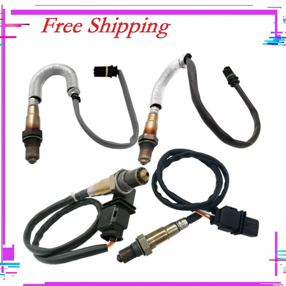 4pcs Oxygen  Sensor Up+Downstream For BMW 1 3 120i 320i E90 X1 E84 E81 E82 E87 11787570481 11787545243 11787535269 11787570104