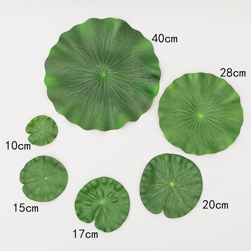 Simulated Lotus Leaf EVA Green Round Lotus Leaf Home Pool Decoration Pond Outdoor Landscaping Chinese Green Placement Floating