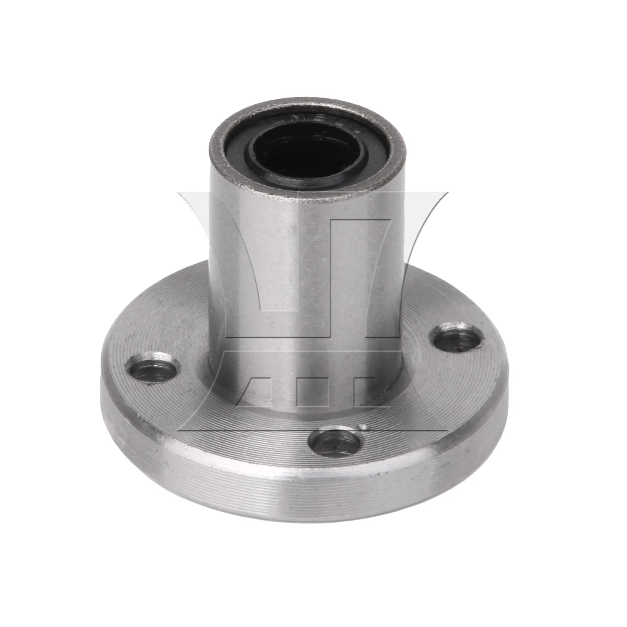 CNBTR Silver CNC Router Shaft Round Flange Bushing Bearing Linear Motion 8mm