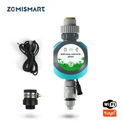 Zemismart Tuya WiFi Smart Irrigation Electrical Watering Automatic Sprinkler Remote Garden System Timer Alexa Echo Google Home