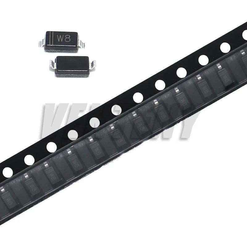 100Pcs SMD Zener Diode 1206 BZT52C 4V7 5V1 5V6 6V2 6V8 7V5 8V2 9V1 10V 12V 15V 16V 18V 20V 24V 27V 36V 39V 43V 30V 33V SOD-123