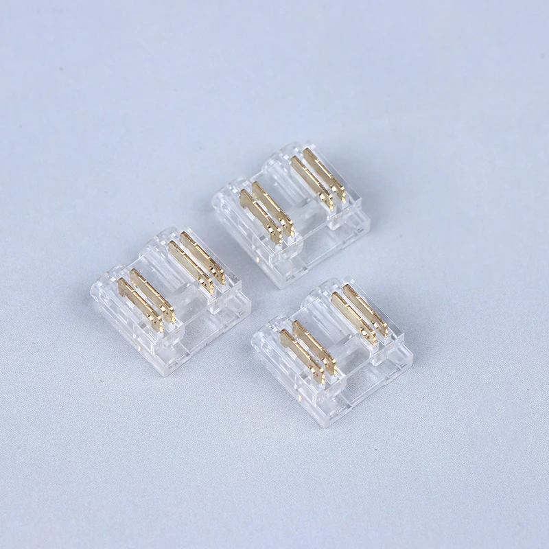 5/10/15Pcs COB 10mm 4pin CCT LED Strip Connector Used For Wireless Gapless Adapter Expansion COB Strip Connection Accessories
