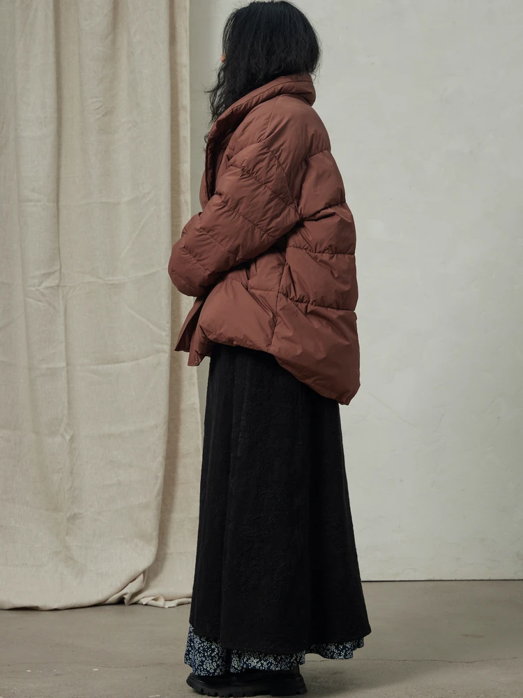 

Tendblank, удобная плоская матовая 3D хлопковая куртка свободного покроя с воротником-стойкой, теплая верхняя одежда, универсальная для повседневных поездок на работу