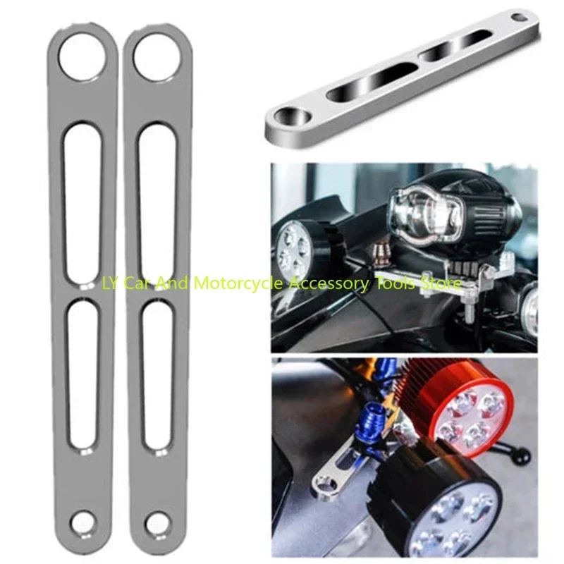 1 Pcs Universal Motorcycle Headlight Mount Brackets Fork Ear Chopper Holder Fit