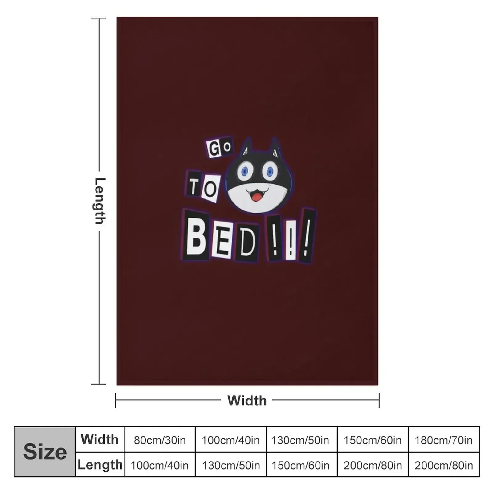 Morgana - P5 'Go to Bed' Throw Blanket cosplay anime for babies blankets and throws Heavy halloween Plaid on the sofa Blankets