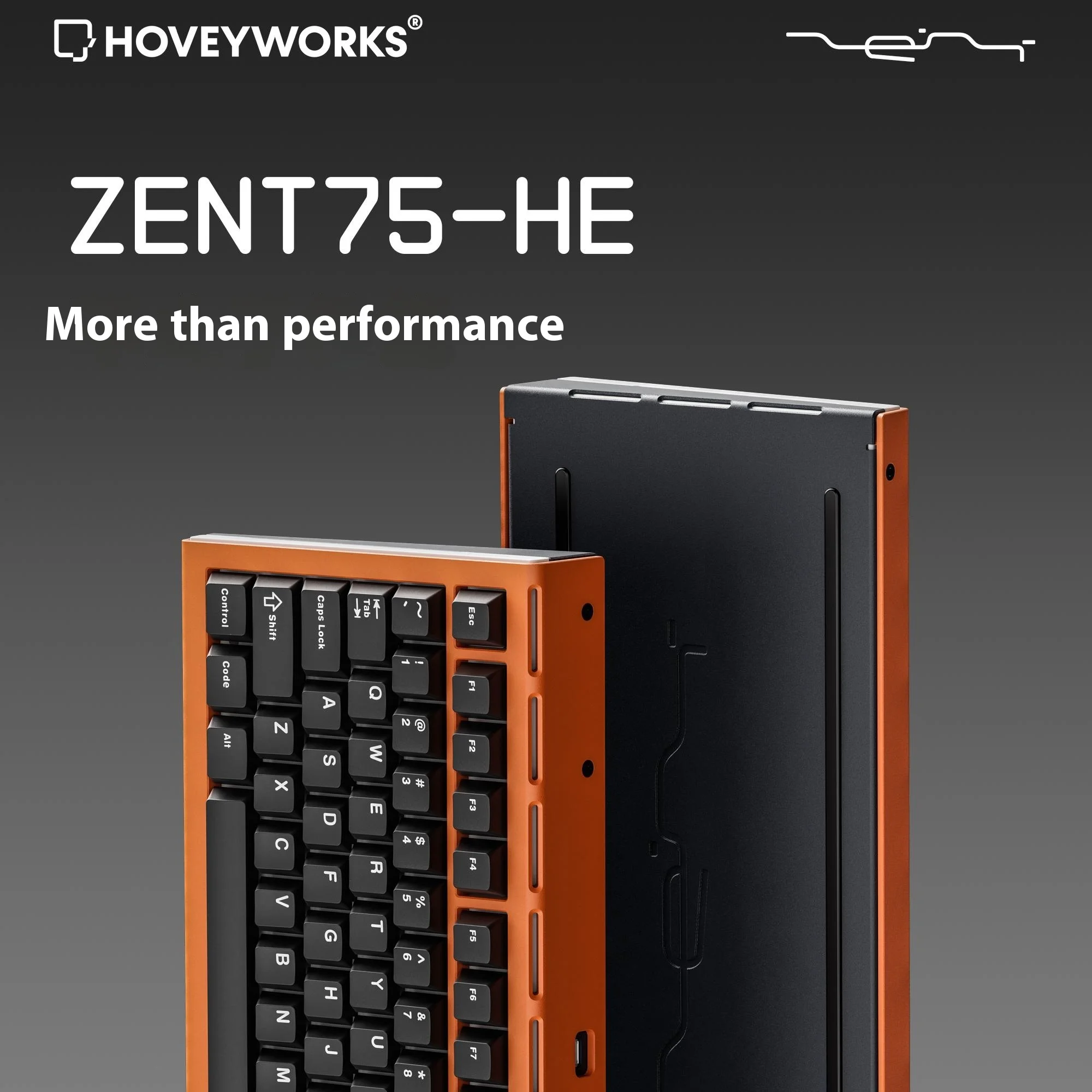 Original HOVEY WORKS ZENT75-HE Interruptor Magnético Teclado Mecânico RT0.01 Jade Magnético Pro Esports Gamer PC Teclado para Jogos