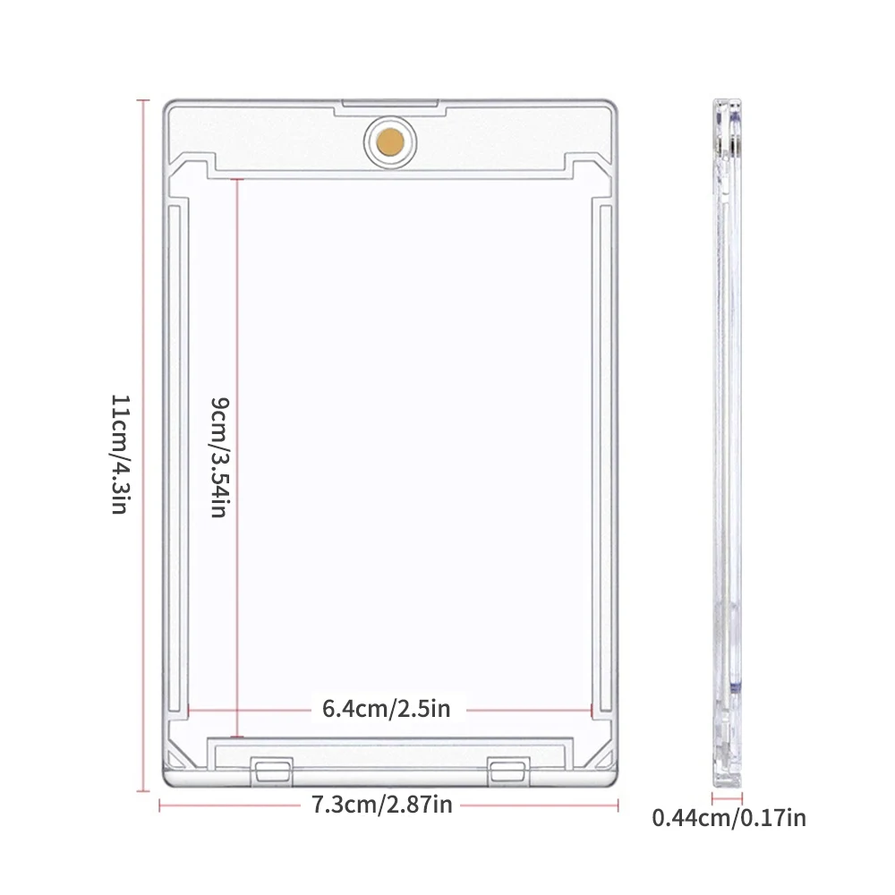 1/5/10 قطعة حامل بطاقة واضحة نوع الجذب المغناطيسي الألعاب الرياضة بطاقة التداول عرض حالة Kpop المعبود صور الأكمام الواقية #6